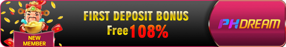 New players first time deposit receive free 108% bonus